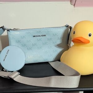 Michael Kors Sky Blue Crossbody Set